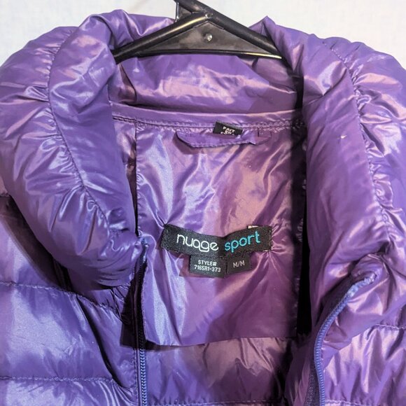 NuAge Sport Puffer Jacket Purple (Small) - Picture 6 of 12